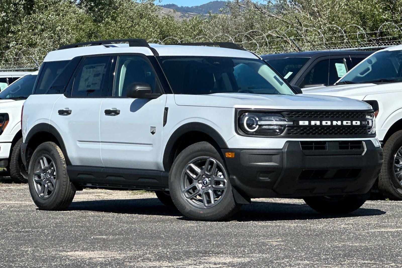 2026 Ford Bronco Sport Big Bend in Space White Metallic — front three-quarter view